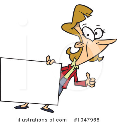 Blank Sign Clipart #1047968 by toonaday
