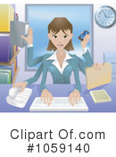 Businesswoman Clipart #1059140 by AtStockIllustration