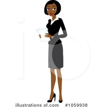 Royalty-Free (RF) Businesswoman Clipart Illustration by Rosie Piter - Stock Sample #1059938