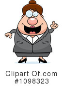 Businesswoman Clipart #1098323 by Cory Thoman