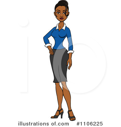 Royalty-Free (RF) Businesswoman Clipart Illustration by Cartoon Solutions - Stock Sample #1106225