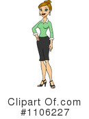 Businesswoman Clipart #1106227 by Cartoon Solutions
