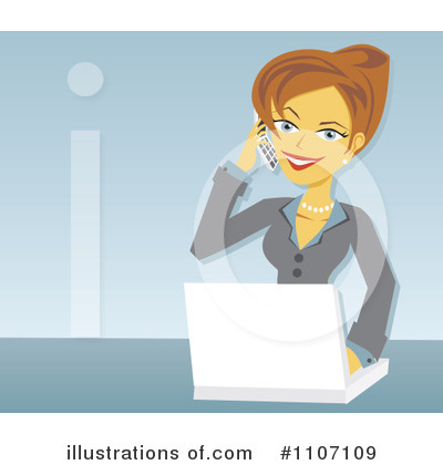 Royalty-Free (RF) Businesswoman Clipart Illustration by Amanda Kate - Stock Sample #1107109