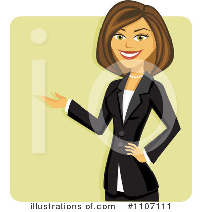 Royalty-Free (RF) Businesswoman Clipart Illustration by Amanda Kate - Stock Sample #1107111