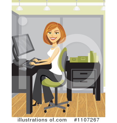 Royalty-Free (RF) Businesswoman Clipart Illustration by Amanda Kate - Stock Sample #1107267