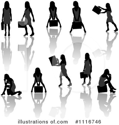 Royalty-Free (RF) Businesswoman Clipart Illustration by dero - Stock Sample #1116746