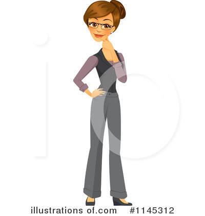 Royalty-Free (RF) Businesswoman Clipart Illustration by Amanda Kate - Stock Sample #1145312