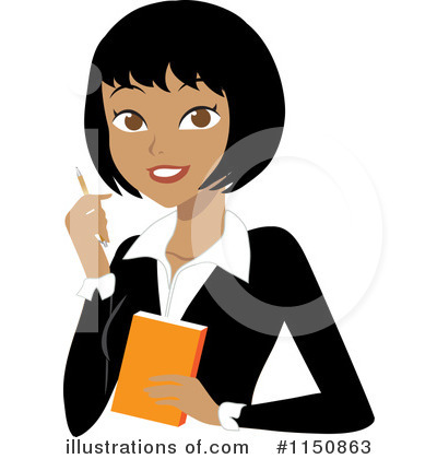 Royalty-Free (RF) Businesswoman Clipart Illustration by Rosie Piter - Stock Sample #1150863