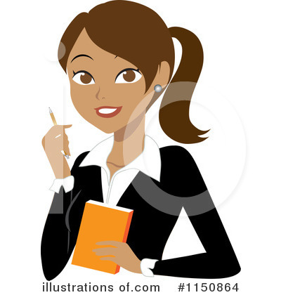 Royalty-Free (RF) Businesswoman Clipart Illustration by Rosie Piter - Stock Sample #1150864