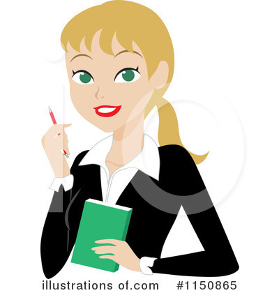 Royalty-Free (RF) Businesswoman Clipart Illustration by Rosie Piter - Stock Sample #1150865