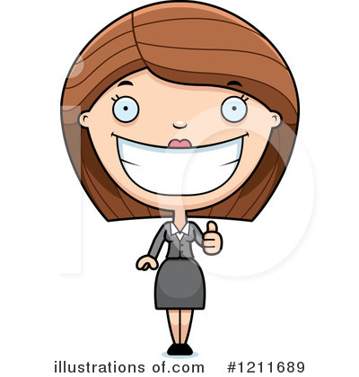 Royalty-Free (RF) Businesswoman Clipart Illustration by Cory Thoman - Stock Sample #1211689