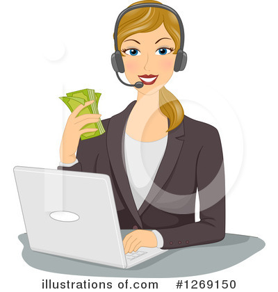 Royalty-Free (RF) Businesswoman Clipart Illustration by BNP Design Studio - Stock Sample #1269150