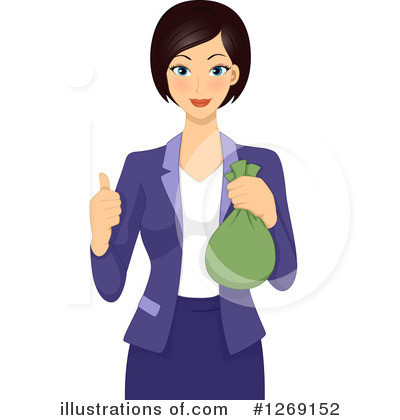 Royalty-Free (RF) Businesswoman Clipart Illustration by BNP Design Studio - Stock Sample #1269152
