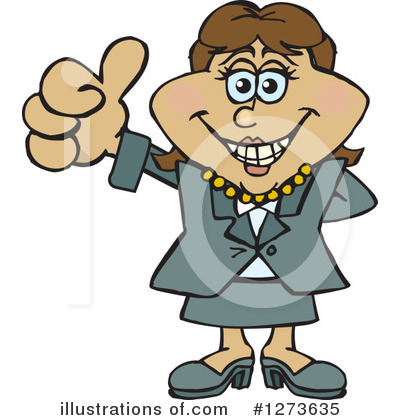 Royalty-Free (RF) Businesswoman Clipart Illustration by Dennis Holmes Designs - Stock Sample #1273635