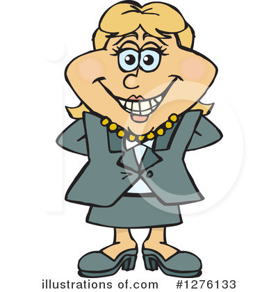 Royalty-Free (RF) Businesswoman Clipart Illustration by Dennis Holmes Designs - Stock Sample #1276133
