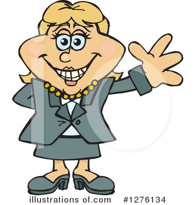 Royalty-Free (RF) Businesswoman Clipart Illustration by Dennis Holmes Designs - Stock Sample #1276134