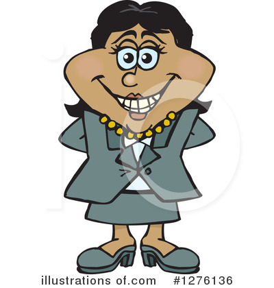 Royalty-Free (RF) Businesswoman Clipart Illustration by Dennis Holmes Designs - Stock Sample #1276136