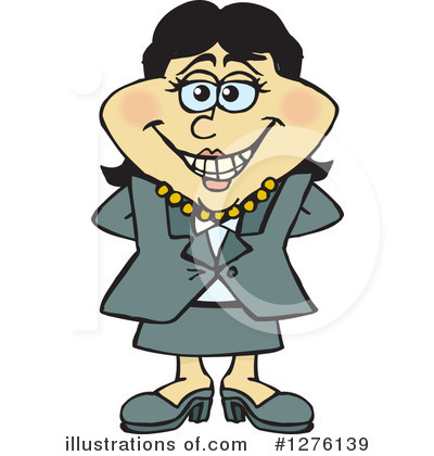 Royalty-Free (RF) Businesswoman Clipart Illustration by Dennis Holmes Designs - Stock Sample #1276139