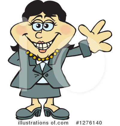 Royalty-Free (RF) Businesswoman Clipart Illustration by Dennis Holmes Designs - Stock Sample #1276140
