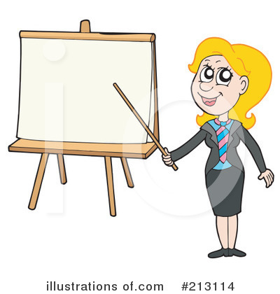 Royalty-Free (RF) Businesswoman Clipart Illustration by visekart - Stock Sample #213114