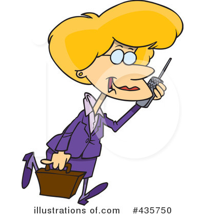 Royalty-Free (RF) Businesswoman Clipart Illustration by toonaday - Stock Sample #435750