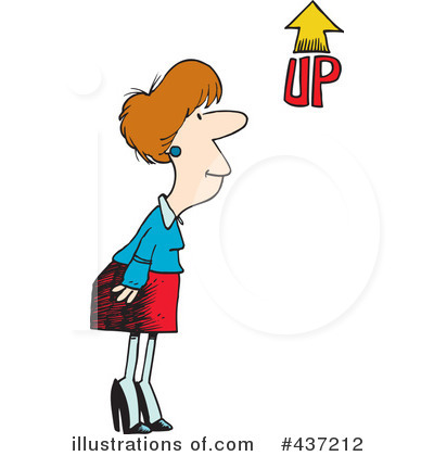 Royalty-Free (RF) Businesswoman Clipart Illustration by toonaday - Stock Sample #437212