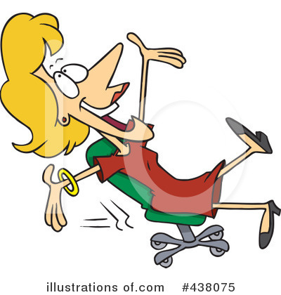 Royalty-Free (RF) Businesswoman Clipart Illustration by toonaday - Stock Sample #438075
