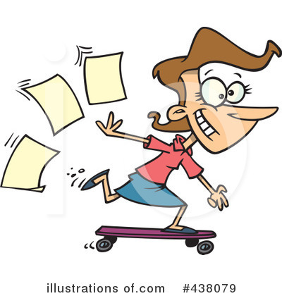 Skateboarding Clipart #438079 by toonaday