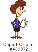 Businesswoman Clipart #439872 by toonaday