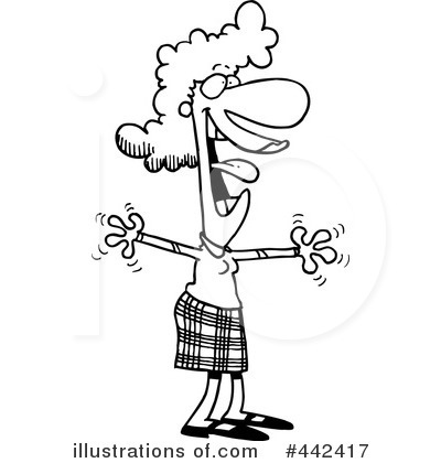 Royalty-Free (RF) Businesswoman Clipart Illustration by toonaday - Stock Sample #442417