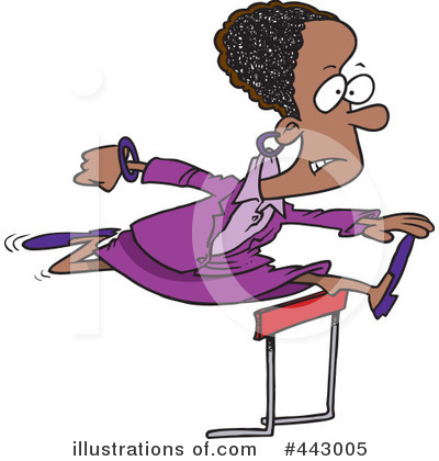 Royalty-Free (RF) Businesswoman Clipart Illustration by toonaday - Stock Sample #443005
