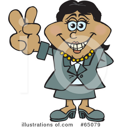 Royalty-Free (RF) Businesswoman Clipart Illustration by Dennis Holmes Designs - Stock Sample #65079