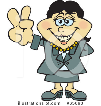 Royalty-Free (RF) Businesswoman Clipart Illustration by Dennis Holmes Designs - Stock Sample #65090