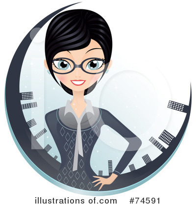 Business Woman Clipart #74591 by Melisende Vector