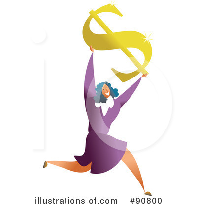 Royalty-Free (RF) Businesswoman Clipart Illustration by Prawny - Stock Sample #90800