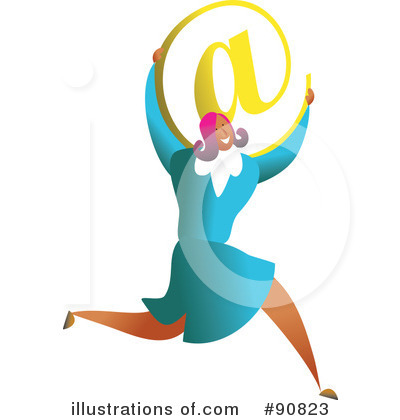 Royalty-Free (RF) Businesswoman Clipart Illustration by Prawny - Stock Sample #90823