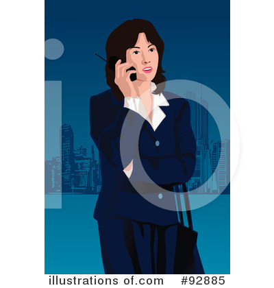 Royalty-Free (RF) Businesswoman Clipart Illustration by mayawizard101 - Stock Sample #92885
