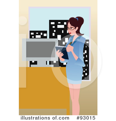 Royalty-Free (RF) Businesswoman Clipart Illustration by mayawizard101 - Stock Sample #93015