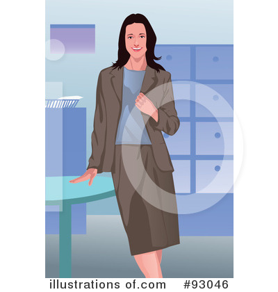 Royalty-Free (RF) Businesswoman Clipart Illustration by mayawizard101 - Stock Sample #93046