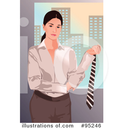 Royalty-Free (RF) Businesswoman Clipart Illustration by mayawizard101 - Stock Sample #95246