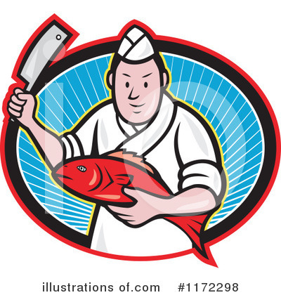 Fishmonger Clipart #1172298 by patrimonio