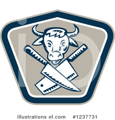Royalty-Free (RF) Butcher Clipart Illustration by patrimonio - Stock Sample #1237731