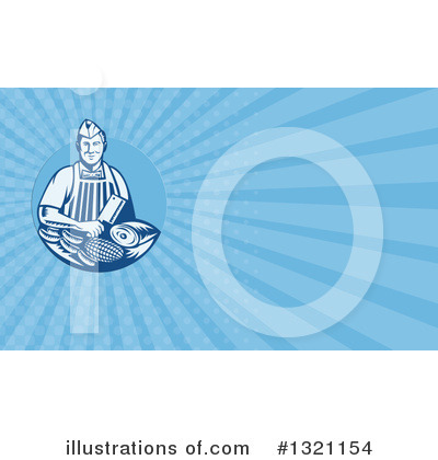 Royalty-Free (RF) Butcher Clipart Illustration by patrimonio - Stock Sample #1321154