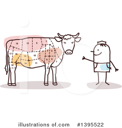 Royalty-Free (RF) Butcher Clipart Illustration by NL shop - Stock Sample #1395522