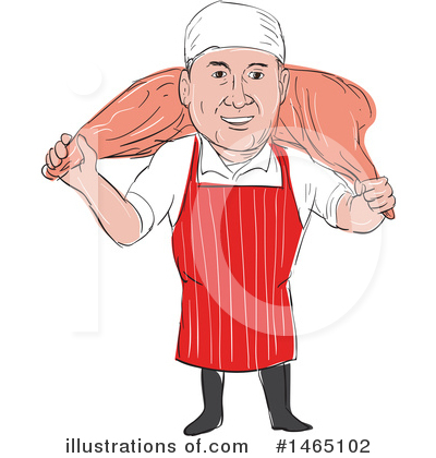 Royalty-Free (RF) Butcher Clipart Illustration by patrimonio - Stock Sample #1465102