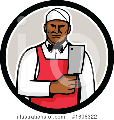 Royalty-Free (RF) Butcher Clipart Illustration by patrimonio - Stock Sample #1608322