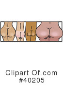 Butt Clipart #40205 by Dennis Holmes Designs