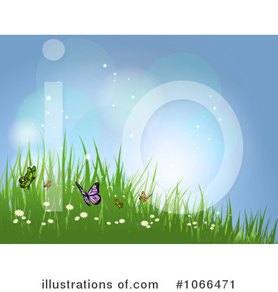Royalty-Free (RF) Butterflies Clipart Illustration by KJ Pargeter - Stock Sample #1066471