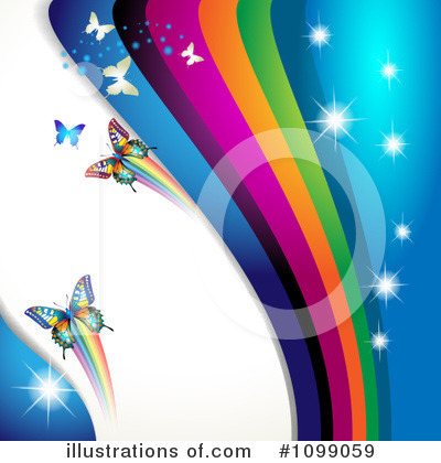 Royalty-Free (RF) Butterflies Clipart Illustration by merlinul - Stock Sample #1099059