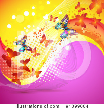 Royalty-Free (RF) Butterflies Clipart Illustration by merlinul - Stock Sample #1099064